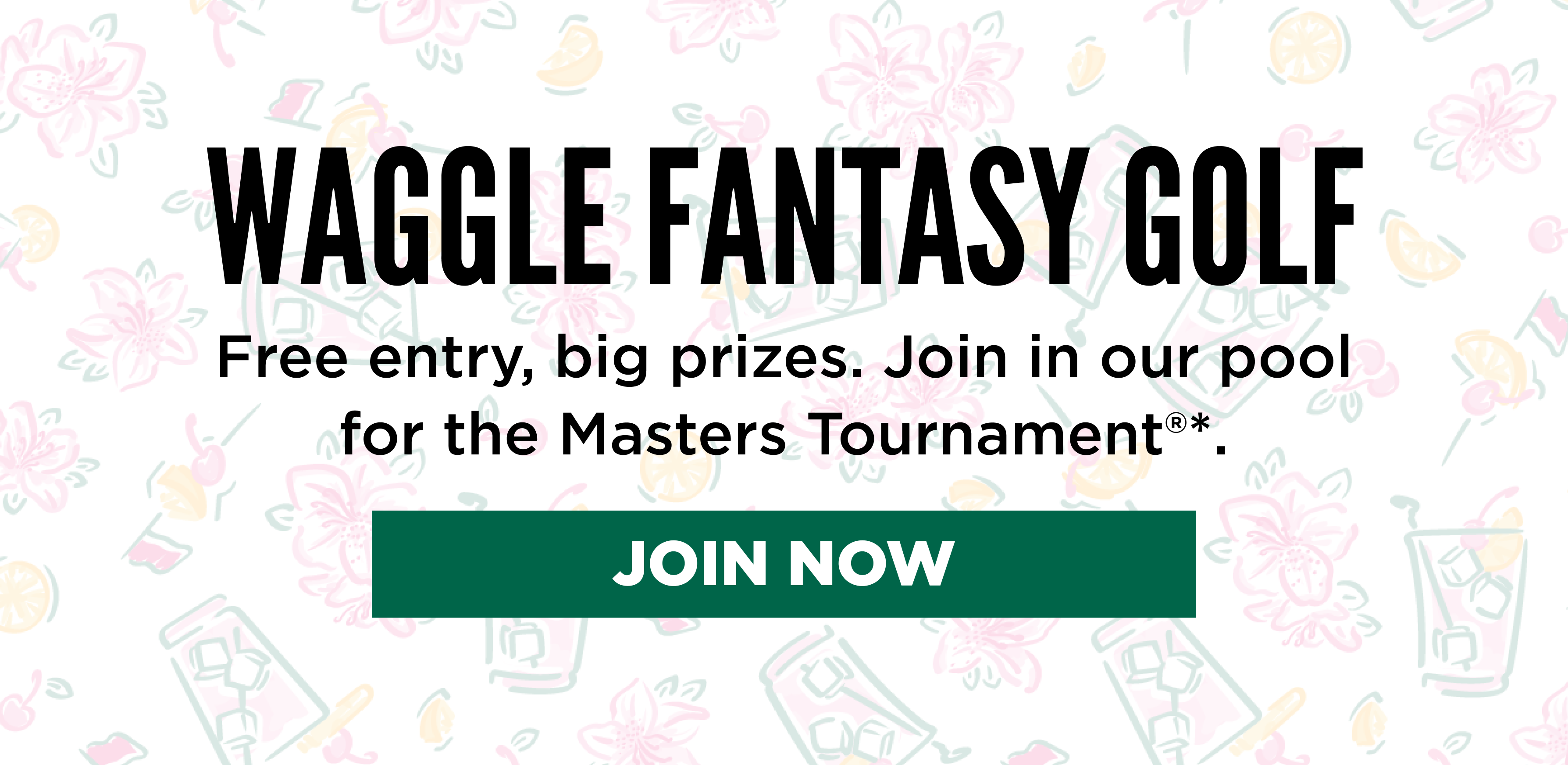Waggle Fantasy Golf. Join for Free.