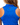 Waggle "W" Logo on the back of the Bar Harbor Racerback Polo on a model in front of a white background