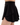 Side profile of the Black Flairway Skort featuring the Waggle "W" Logo. Skort is on a Model in front of a white background