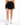 Front of the Black Flairway Skort on a Model in front of a white background