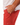 Close up on the left pocket of the Coral Daydrift Shorts on a male model in front of a white background