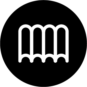 Black Icon Representing Corduroy
