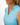 Collar of the Dog Park Sleeveless Polo on a model in front of a white background