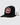 Front 3/4 of the Lake of the Loon Lodge Trucker Hat in front of a light grey background