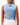 Back of Lily Pond Sleeveless Polo on Model in front of grey background