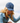 A female model wearing the Powder Flight Hat with clouds in the background
