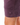 Close up on the Waggle "W" on the left leg of the Purple Ash Daydrift Shorts on a male model in front of a white background