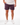 Front of the Purple Ash Daydrift Shorts on a male model in front of a white background