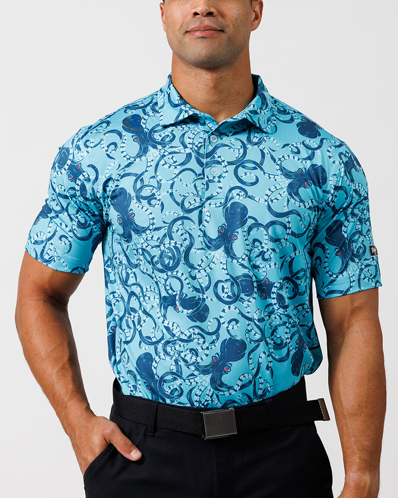 Seattle Kraken Polos, Golf Shirt, Kraken Polo Shirts