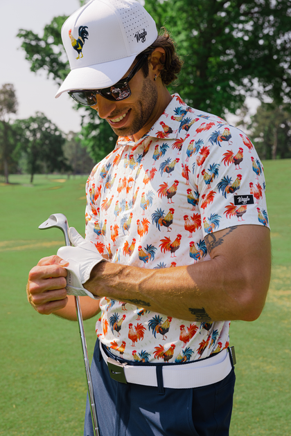 Cocky Rooster Collection | Waggle Rooster Hat | Rooster Golf Polo ...