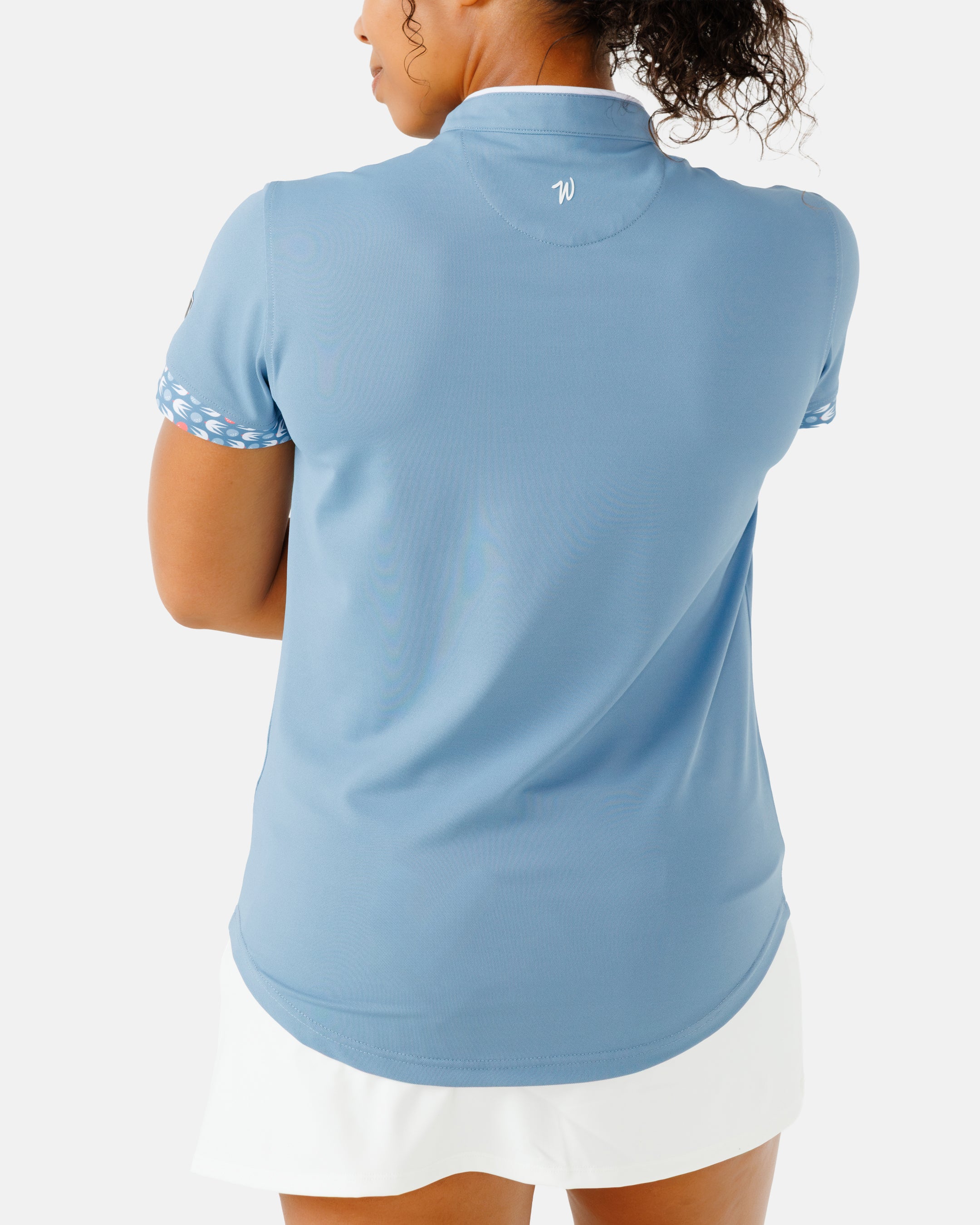 Albatross Women's Hybrid Polo | Waggle Golf Polo | Blue Women's Polo