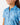 Collar on the Girls April Showers Polo on a model in front of a light gray background.