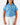 Front of the Girls April Showers Polo tucked in on a model in front of a light gray background.