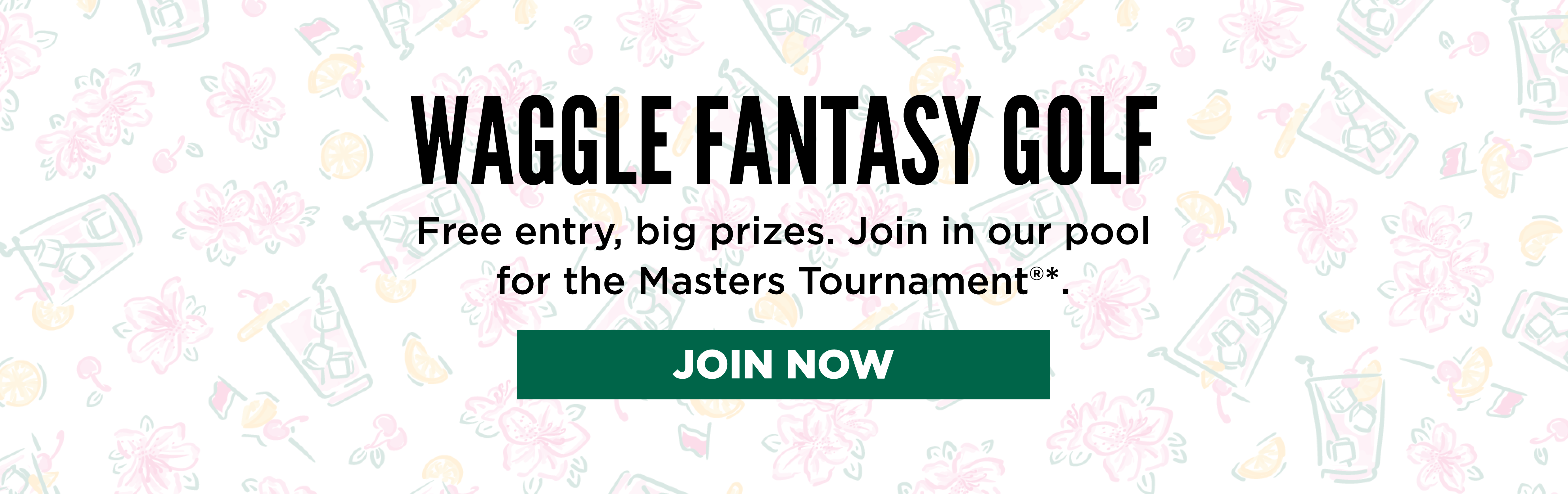 Waggle Fantasy Golf. Join for Free.