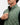 Top Zipper on the Balsam Crosscut Vest on a model in front of a light gray background