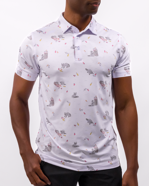Bev Cart Bandit Men's Polo | Waggle Golf Apparel | Breathable Golf