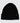 Front of the Black Waffle Knit Beanie in front of a light gray background