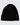 Front of the Black Waffle Knit Beanie in front of a light gray background