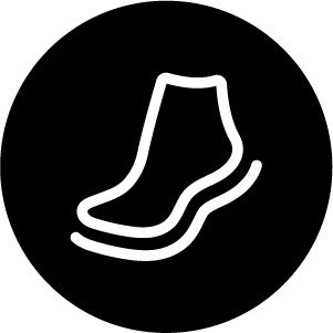 Cushioned Footbed Back Icon