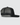 Right Side of Black Defined Hat, the hat is in front of an off white background.