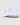 Left Side of White Defined Hat, the hat is in front of an off white background.