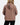 Back of the Driftwood Waffle Knit Hoodie on a model in front of a light gray background