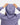 Close up on the hood on the Elderberry Waffle Knit Hoodie on a model in front of a light gray background