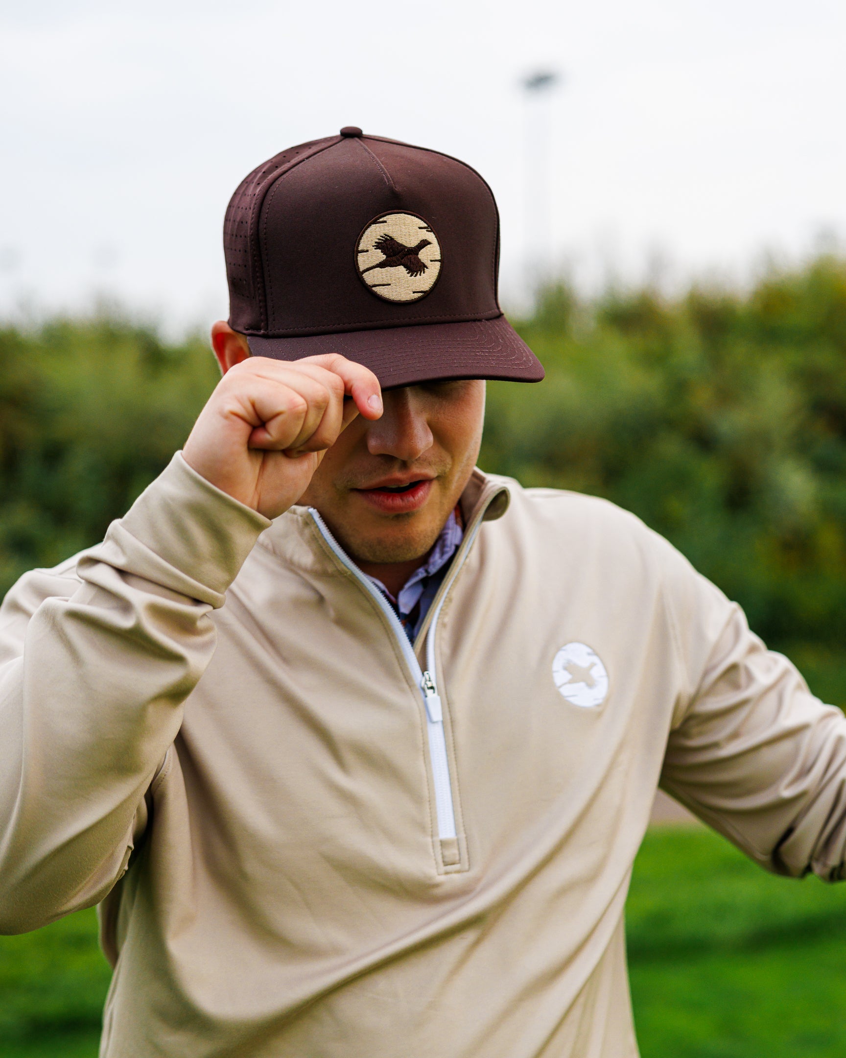 Men's Waggle Golf Flushed Golf Snapback Hat One Size Brown