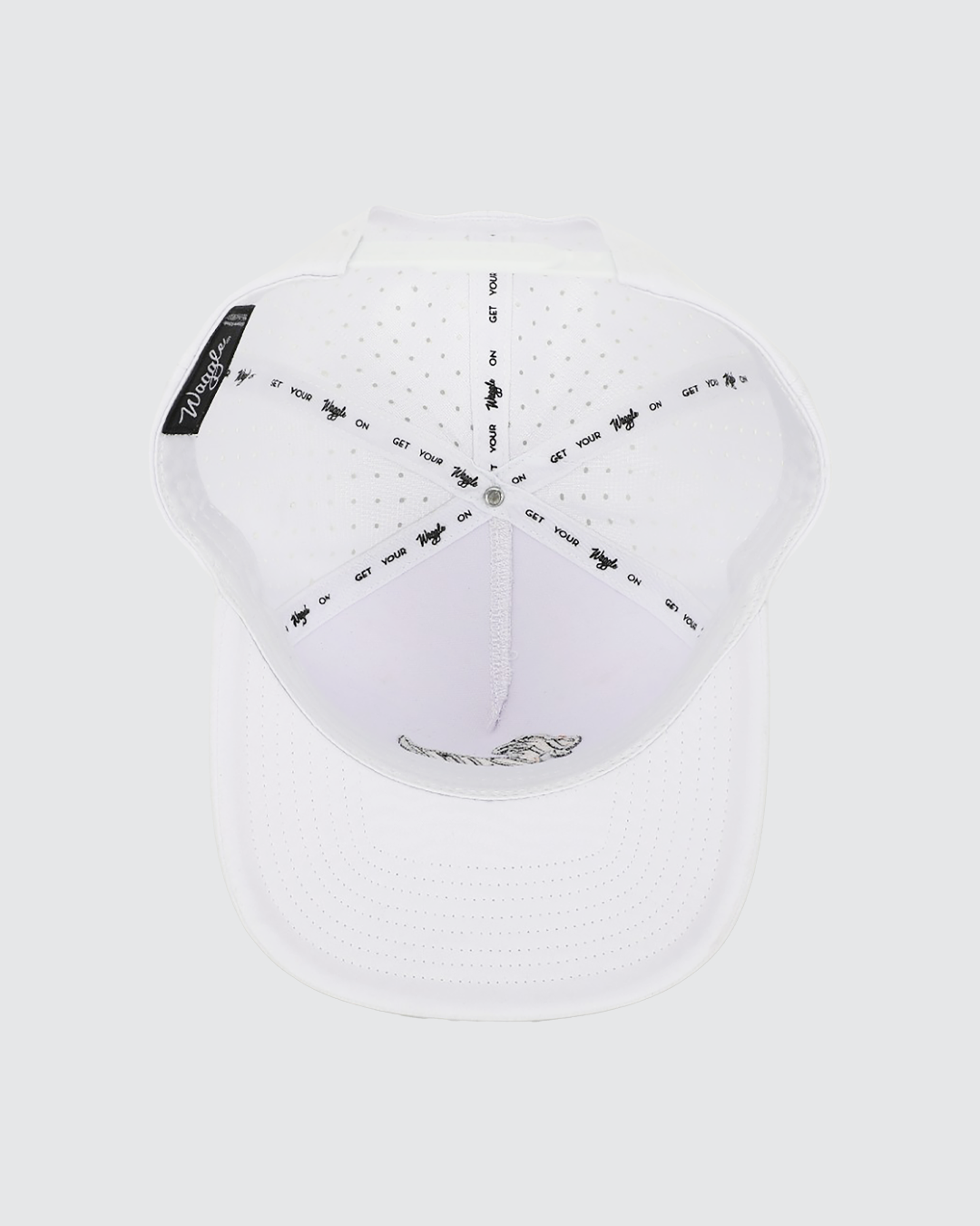 The GOAT Hat  Black Performance Golf Snapback – Waggle Golf