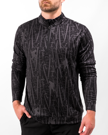 Golfin' with Squatch Men's Quarter Zip