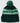 Back of the Grab A Shovel Pom Beanie in front of a light gray background.