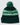 Back of the Grab A Shovel Pom Beanie in front of a light gray background.