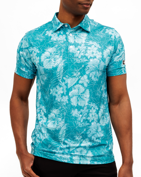 Hawaiian Punchout 2.0 Men's Polo | Waggle Golf Polo | Tropical