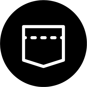 Pocket Black Icon