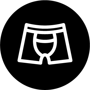 Horizontal Access Fly Black Icon