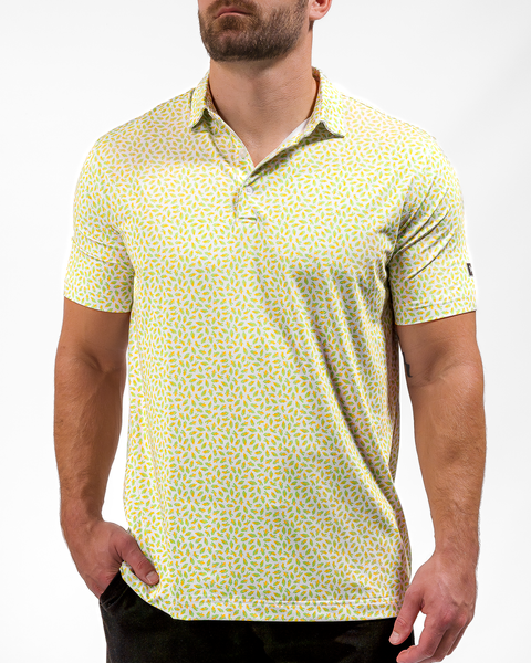 Husker Men's Polo Waggle Golf Polo Corn Farmer Golf Polo