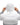 Person wearing a white hoodie with the hood up on a white background