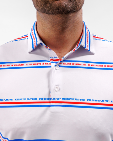 Linesman Men's Polo - 1980 Miracle Hockey Team Collection