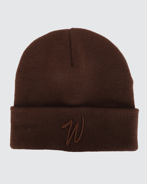 Clubhouse Beanie - Mocha | Waggle Golf Beanie | Winter Golf Beanie