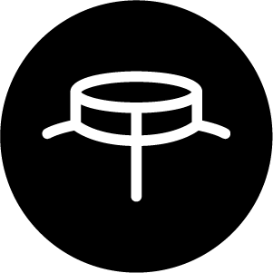 Black Icon Representing Mock Collar