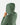 Model pulling the hood up on the Moss Waffle Knit Hoodie on a model in front of a light gray background.