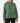 Front of the Moss Waffle Knit Hoodie on a model in front of a light gray background.
