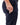 Close up on the Accessory pocket on the right leg of the Navy Ace Pants on a model in front of a white background