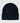 Back of the Clubhouse Beanie laying on a light gray background.