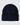 Back of the Clubhouse Beanie laying on a light gray background.