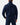 Back of the Navy Core Hoodie on a model in front of a light gray background.