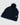 Front 3/4 of the Pom Clubhouse Beanie laying on a light gray background.