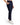 Front 3/4 of the Navy Rhythm Pants on a model in front of a white background