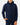 Front of the Navy Core Hoodie on a model in front of a light gray background.