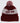 Back of the OOF-DA Pom beanie in front of a light gray background